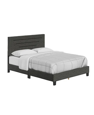 Cordoba Linen Upholstered Platform Bed Frame with Adjustable Headboard