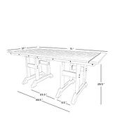 WestinTrends 71" Outdoor Patio Dining Table