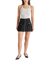 Steve Madden Women's Mila Zip-Front Mini Skirt