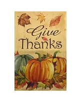 Northlight Give Thanks Autumn Harvest Outdoor House Flag 28" x 40"