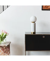 Brightech Aspen 14.5" Dimmable Led Marble Table Lamp with Usb Port