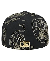 New Era Men's Black Atlanta Braves 59FIFTY Day Allover Fitted Hat