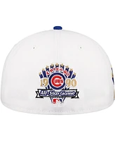 New Era Men's White/Royal Chicago Cubs Major Sidepatch 59FIFTY Fitted Hat