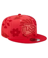 New Era Men's Red Kansas City Chiefs Leafy 9FIFTY Snapback Hat