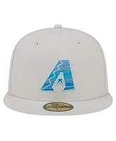 New Era Men's Khaki Arizona Diamondbacks Stone Mist 59FIFTY Fitted Hat