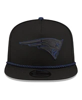 New Era Men's Black New England Patriots Captain Snapback Hat