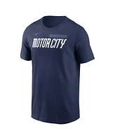 Nike Men's Javier Baez Navy Detroit Tigers 2024 City Connect Fuse Name Number T-Shirt