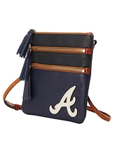 Dooney & Bourke Atlanta Braves Infield Triple Zip Crossbody Purse