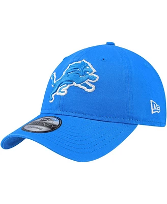 New Era Men's Blue Detroit Lions Core Classic Primary 9TWENTY Adjustable Hat