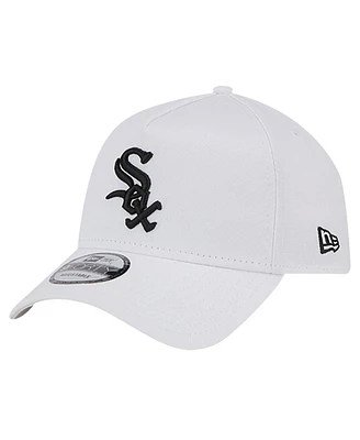 New Era Men's White Chicago White Sox Tc A-Frame 9FORTY Adjustable Hat