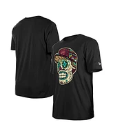 New Era Men's and Women's Black Cleveland Cavaliers Sugar Skull T-Shirt