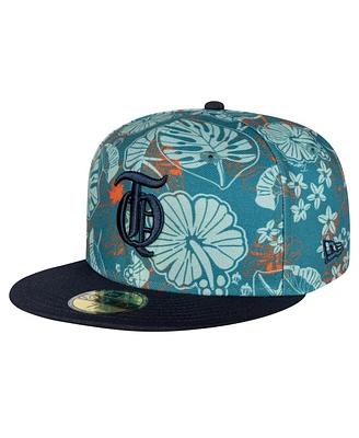 New Era Men's Teal/Navy Tigres de Quintana Roo Mexico League On Field 59FIFTY Fitted Hat