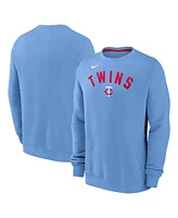 Nike Men's Light Blue Minnesota Twins Classic Fleece Performance Pullover Sweatshirt