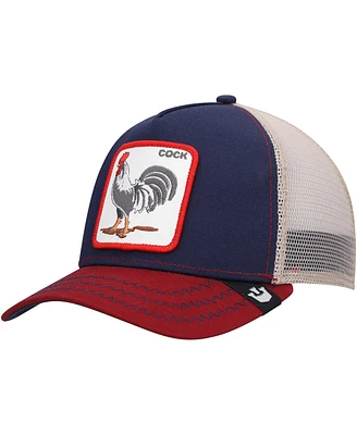 Goorin Bros Men's Navy/Red The Rooster Trucker Snapback Hat