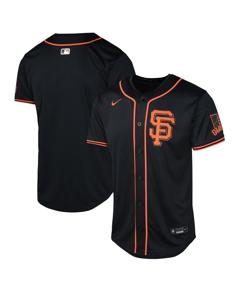 Nike Big Boys and Girls Black San Francisco Giants Alternate Limited Jersey