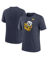 Nike Men's Michigan Wolverines Blitz Evergreen Legacy Primary Tri-Blend T-Shirt