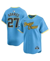 Nike Men's Willy Adames Powder Blue Milwaukee Brewers City Connect Limited Player Jersey