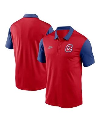 Nike Men's Red Atlanta Braves Franchise Cooperstown Collection Polo Shirt