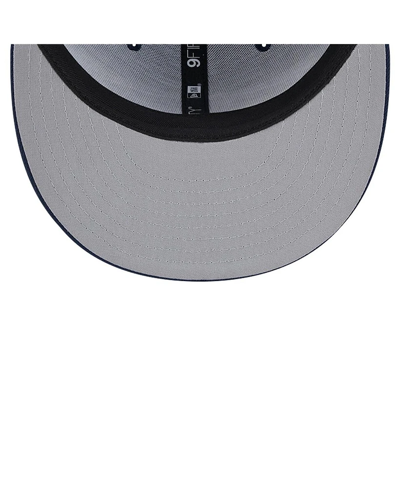 New Era Men's Navy New Orleans Pelicans Evergreen Meshback 9FIFTY Snapback Hat