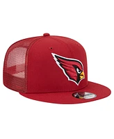 New Era Men's Cardinal Arizona Cardinals Main Trucker 9FIFTY Snapback Hat