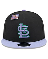 New Era Men's Black/Purple St. Louis Cardinals Grape Big League Chew Flavor Pack 9FIFTY Snapback Hat