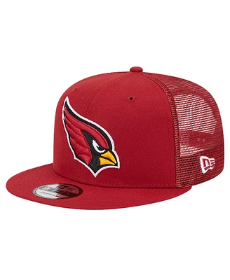 New Era Men's Cardinal Arizona Cardinals Main Trucker 9FIFTY Snapback Hat