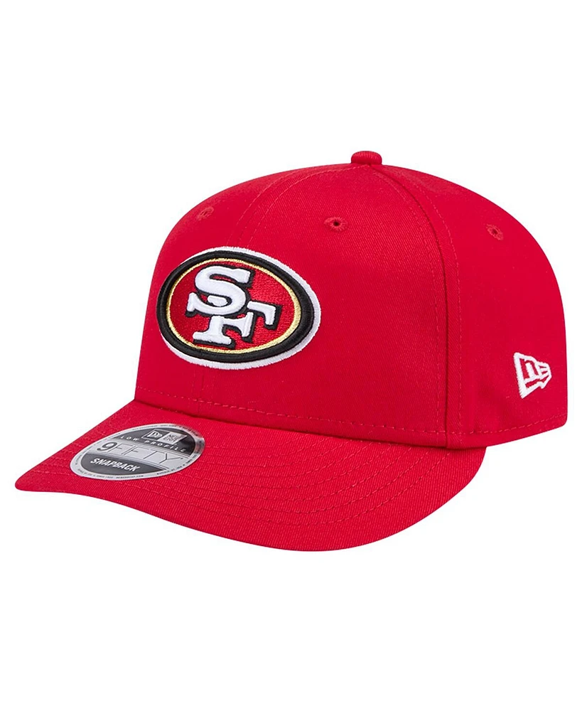 New Era Men's Scarlet San Francisco 49ers Main Low Profile 9FIFTY Snapback Hat