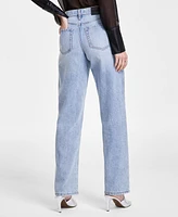 Dkny Jeans Women's Studded High-Rise Wide-Leg - LKE