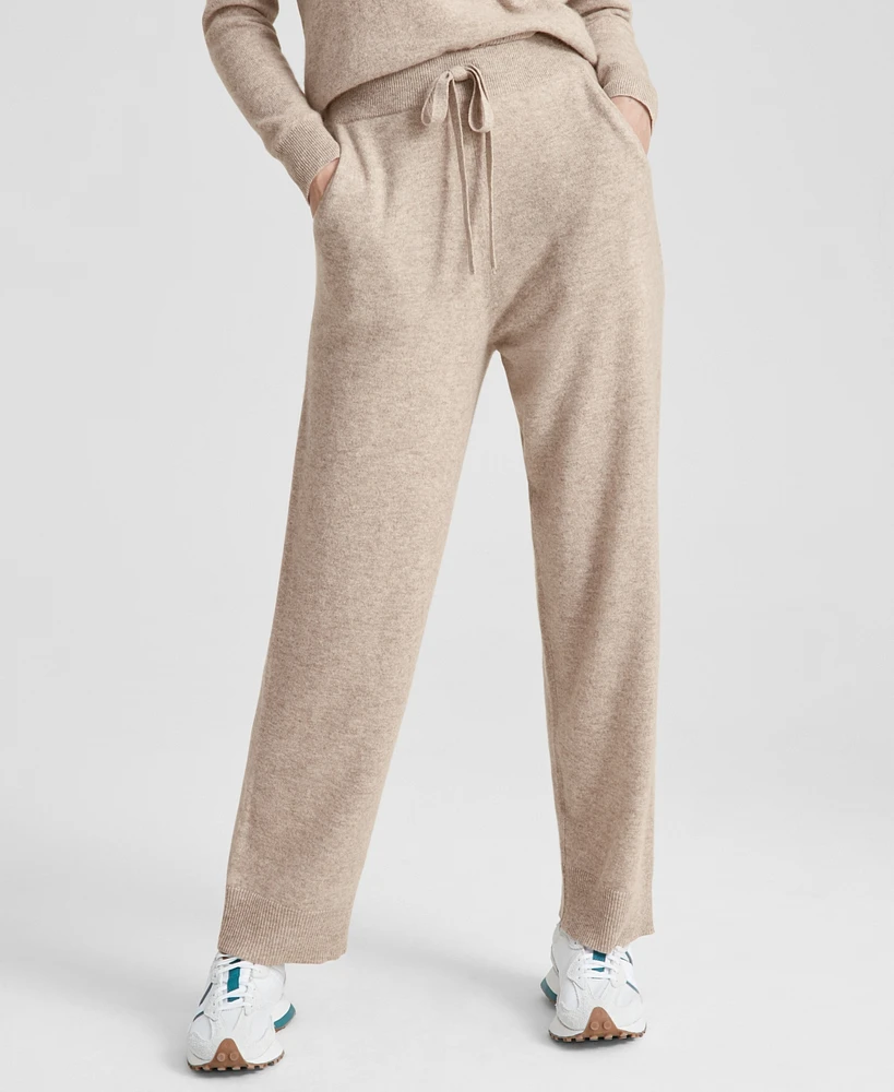 Charter Club Women's 100% Cashmere Straight-Leg Pants, Created for Macy's