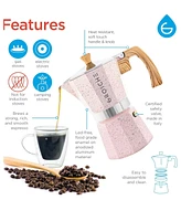 Grosche Milano Stone Expresso Elegance: Moka Pot Espresso Cup set