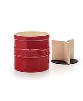 Rsvp International 8" D x 7" H Red Oversized Tool Crock