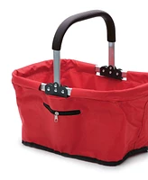 Rsvp International Aluminum Frame 17x11x18" Foldable Market Basket