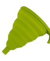 Rsvp International Silicone 5.25" D Collapsible Green Funnel