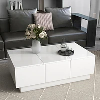Multi-Use Coffee Table with Hidden Storage & Sliding Top