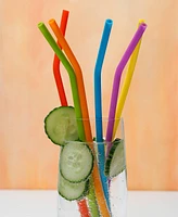 Rsvp International Silicone 6 Piece 10" Straw Set