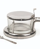 Rsvp International Endurance Stainless Steel 6x4x3" Salt Server and Spoon Set