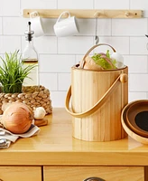 Rsvp International Endurance Wood 3.25 Quart Compost Pail Set