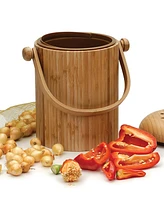 Rsvp International Endurance Wood 3.25 Quart Compost Pail Set