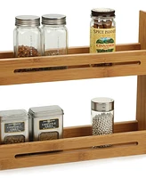 Rsvp International Wood 12" x 2.75" x 10.25" Spice Rack jars not included