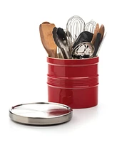 Rsvp International 8" D x 7" H Red Oversized Tool Crock
