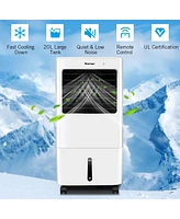 Costway Evaporative Portable Air Cooler Fan & Humidifier w/ Remote Control 7.5 Timer
