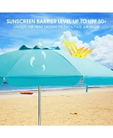 Costway 6.5FT Patio Beach Umbrella Sun Shade Tilt