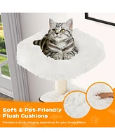 Wooden Cat Tree 71'' 7-Layer Cat Tower with Sisal Scratching Posts Perch & Cushions