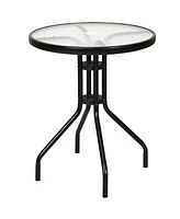 Costway 3 Pcs Bistro Conversation Patio Pub Dining Set