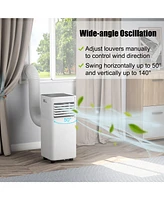 Costway 8000 Btu Portable Air Conditioner 3-in-1 Cooler w/Dehumidifier