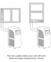 Costway 5500 Btu (8000BTU Ashrae) Portable Air Conditioner & Dehumidifier Function Remote