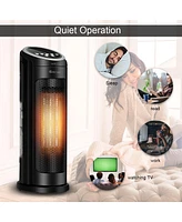Costway Led Portable Oscillating Ptc Ceramic Space Heater