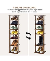 Costway 7-Tier Shoe Rack Free Standing Shelf Storage Tower