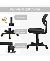 Costway Armless Office Chair Adjustable Swivel Computer Desk Chair