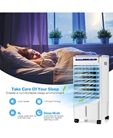 Costway 3-in-1 Evaporative Air Cooler Portable Air Cooling Fan w/ Fan & Humidifier